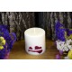 Laureta Candles rapšu vaska svece cilndrs ar latvju kontūru, 6cm